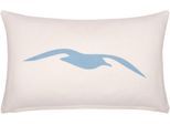 Dekokissen PAD "SEAGULL", beige (natur, unifarben), B:60cm L:35cm, Baumwolle, Dekokissen_Sitzkissen_Kissenhüllen, Made in Europe, Kissenhülle ohne Füllung, Motiv Möwe, 1 Stück