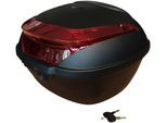 Topcase ALPHA MOTORS "Universal 2", schwarz, Transportboxen, B/H/L: 42cm x 30cm x 41cm, Kunststoff, schwarz, Inkl. Montage-Set, B:42cm H:30cm L:41cm