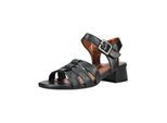 Riemchensandale ARA "Ara Sandalen Glattleder", Damen, Gr. 40, schwarz, Glattleder, Schuhe Riemchensandale