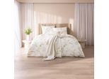 Bettwäsche ESTELLA "Tanja", bunt (710, gelb), B/L: 135cm x 200cm, 1 Stk., 1 Stk., Mako-Interlock-Jersey, B/L: 80cm x 80cm, 2 tlg., Mako-Interlock-Jersey, Obermaterial: 100% Baumwolle, Bettwäsche, Bettwäsche, Feinster Mako-Interlock-Jersey