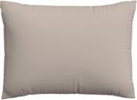 Kissenbezug SCHLAFGUT "Premium Kissenbezug Woven Satin (1 St)", beige (sand mid), B:70cm L:90cm, Mako-Satin, Obermaterial: 100% Baumwolle, Kissenbezüge, Kissenbezug, Ton-in-Ton Reißverschluss, Fadendichte von 300tc, Uni, OEKO Tex