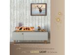 Dekofigur WEIGLA "Figurenset "Wald" für WEIGLA Dekosockel, aus Holz", gold (weiß, braun), Dekofiguren, Dekofigur, Erzgebirge garantiert, Deko für Weihnachten und das ganze Jahr