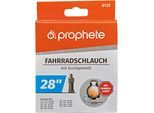 Fahrradschlauch PROPHETE "für Reifengröße 27/28", schwarz, Fahrradschläuche, 48mm, Dunlopventil (DV), 28 Zoll (71,12cm), Fahrradschlauch