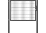 Zauneinzeltür ALBERTS "Flexo Plus", grau (anthrazit), B:150cm H:120cm, Stahl, Tore, Zauneinzeltür, anthrazit, verschiedene Abmessungen