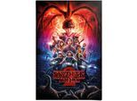 Poster REINDERS "Poster Stranger Things Netflix", rot (farbe bild(er): rot), B:61cm H:91,5cm, Papier, Bilder, Poster