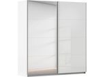 Schwebetürenschrank RAUCH "Kleiderschrank Schrank KinderzimmerSUBITO", weiß (weiß, weißglas), B:181cm H:197cm T:61cm, Holzwerkstoff, Schränke, Schwebetürenschrank, Schlafzimmerschrank Glas- und Spiegel Breiten 136 & 181 - Höhe 197 cm