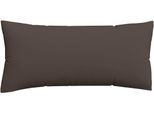 Kissenbezug SCHLAFGUT "Premium Kissenbezug Woven Satin (1 St)", beige (sand deep), B:40cm L:80cm, Mako-Satin, Obermaterial: 100% Baumwolle, Kissenbezüge, Kissenbezug, Ton-in-Ton Reißverschluss, Fadendichte von 300tc, Uni, OEKO Tex