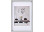 Walther Kunststoffrahmen Steel Style ES045S 30x45cm silber