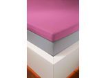 Spannbettlaken BELLANA "bellana deluxe für Topper, mit Elasthan, Premium Jersey 230 g/m²", pink, 1 Stk., Jersey, 140x200 140x210 140x220 150x200 150x210 150x220 160x200 160x210 160x220 10cm, Jersey, Obermaterial: 95% Baumwolle, 5% Elasthan (LYCRA), Bettlaken, Spannbettlaken, mit 5% Elasthan, für Topper mit 4-10cm Höhe, bügelfrei, faltenfrei