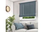 Raffrollo NEUTEX FOR YOU "Mara-ECO" Gr. 1, blau (jeansblau), B:60cm H:140cm, Jacquard, Obermaterial: 100% Polyester, Raffrollos