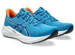 Laufschuh ASICS "VERSABLAST 4", Herren, Gr. 44, aegean blau, weiß, Synthetik, Schuhe Laufschuh