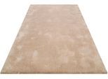 Hochflor-Teppich WECON HOME BASICS "Emilia" Gr. 4, beige, B:160cm H:25mm L:230cm, Kunstfaser, Teppiche, Wohnzimmer