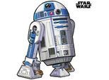 Vliestapete KOMAR "Selbstklebende Vlies - Star Wars XXL R2D2 - Größe 127 x 120 cm", bunt, B:127m L:120m, Vlies, Tapeten, Kinderzimmer