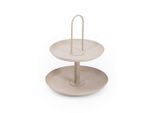 Fynch-Hatton Etagere Ganzjährig, Metall, rund, 37 cm, Handmade in India, Tragegriff, zerlegbar, Tischkultur & Servieren, Etageren