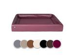 SABRO Hundebett KUDDE Kunstleder pink 80 cm, 1 m