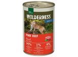 REAL NATURE WILDERNESS Nassfutter Katze, Adult Pure Beef 24x400 g