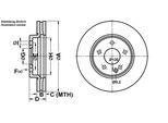 ATE Bremsensatz, Scheibenbremse Bremsensatz-Vorderachse ijf141d237 Vorderachse belüftet 288mm 25mm für Mercedes MAYBACH