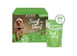 Lyra Pet Lecker.Pet Surf'n'Turf Pouches Hundefutter Nassfutter 4er Mix Multipack 3,6 kg