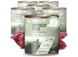 REAVET Hunde Nassfutter - Hirsch PUR 6x800 g