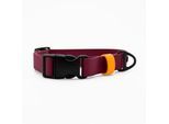 THE DOG IDEA Biothane Halsband Bordeaux Klickverschluss L