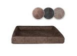 SABRO KUDDE Hundebett Wildleder braun 70 cm, 85 cm