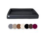 SABRO Hundebett KUDDE Kunstleder schwarz 60 cm, 70 cm