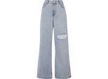Bequeme Jeans 2Y STUDIOS "2Y Studios Diala Wide Baggy Jeans", Damen, Gr. 24, Normalgrößen, lightblau, 100% Baumwolle, unifarben, Jeans