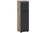 Midischrank Ice Schwarz/Eiche dunkel
