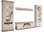 Wohnwand HOME AFFAIRE "Florenz", weiß (pinie weiß), B:320cm, Kastenmöbel-Sets, Wohnwand, im romatischen Landhauslook