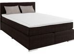 Boxspringbett COTTA "Simba", braun, L:209cm, Komplettbetten, Boxspringbett, wahlweise mit oder ohne Matratze und Topper bestellbar