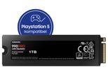 SAMSUNG interne SSD "990 PRO Heatsink", schwarz, 1 TB, Schreibgeschwindigkeitmaximal 6900 MB/s Lesegeschwindigkeitmaximal 7450 MB/s, Festplatten, mit Kühlkörper, interne SSD