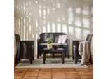 Möbelix , Anthrazit , Kunststoff , Füllung: Schaumstoff , GS-geprüft, Made in Italy , Gartenmöbel, Gartenmöbel-Sets, Gartengarnituren