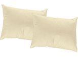 Dekokissen WIRTH "WirthNatur" Gr. 2, beige (beige, unifarben), B:50cm L:50cm, Baumwolle, Dekokissen_Sitzkissen_Kissenhüllen, Dekokissen, Kissenhülle ohne Füllung, 2 Stück