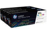 HP Tonerkartusche "HP original Toner 305 Größe A+X, Farben: B/C/M/Y", bunt (cyan, magenta, gelb), Tonerpatronen, Tonerkartusche