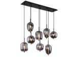 Dieter Knoll Hängeleuchte , Schwarz , Metall, Glas , 34x120x94 cm , Lampen & Leuchten, Innenbeleuchtung, Hängelampen, Pendelleuchten