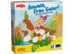 Spiel HABA "Auweia, Frau Geier Im Nest wackeln Eier", bunt, Spiele, Kinder, Holz, Papier, Pappe, Spiel