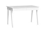 Mid.you Schreibtisch, Weiß, Holzwerkstoff, 2 Schublade(n) Schubladen, rechteckig, Säule, 60x76x120 cm, Stauraum, Arbeitszimmer, Schreibtische, Bürotische