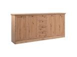 Livetastic Sideboard, Eiche Artisan, Holzwerkstoff, 4 Fächer, 4 Schublade(n) Schubladen, 200x90x40 cm, Wohnzimmer, Kommoden & Sideboards, Sideboards