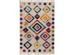 Hochflor-Teppich FLAIR RUGS "Bohemia", bunt, B:200cm H:20mm L:290cm, Kunstfaser, Teppiche, in farbenfroher Shaggy Berber-Optik