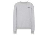 Sweatshirt PLEIN SPORT "Fleece Round Neck Sweatshirt 3D Tiger", Jungen, Gr. M, 10, grau, Stoff: 82% Baumwolle, 18% Polyester, Sweatshirts Sweatshirt