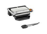 Tefal Kontaktgrill Optigrill+ Gc718D, Schwarz, Chrom, 36.6x17.5x36.6 cm, herausnehmbare Fettauffangschale, Aufheizkontrollleuchte, Temperaturregler, Bereitschaftsanzeige, Grillplatten abnehmbar, antihaftbeschichtet, Küchengeräte, Toaster