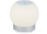 BRILONER LEUCHTEN LED Dekolicht "POKA", weiß (chromfarben, matt), 1, Ø 16cm H: 15cm, 1 Stk., Leuchten, 16 x 15 cm, Indoor/Outdoor, Balkon, Wohnzimmer