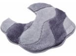 Badematte GRUND "Carmen" Gr. 5, grau, H:24mm, Polyacryl, Badematten, Badematte, Badematte mit rutschhemmenden Rücken