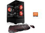 CSL Gaming-PC "AeroVision V24320", schwarz, Microsoft Windows 11 Home (64 Bit), 32 GB RAM 1.000 GB SSD, Desktop-PCs, Gaming-PC