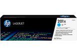 HP Tonerpatrone "HP original Toner 201 Farben: B/C/M/Y Größen: A+X", blau (cyan 2), Tonerpatronen, Tonerpatrone
