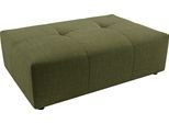 Polsterhocker 3C CANDY "Yoshy", grün (oliv), B:120cm H:41cm T:83cm, 100% Polyester, Hocker, Polsterhocker, Passend zur Serie Yoshy