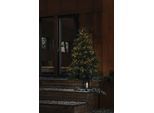 KONSTSMIDE LED-Lichterkette "Weihnachtsdeko aussen", Energieeffizienz: E, schwarz, Dioden 400 Stk. Flammen 400 Stk., Gesamtlänge 13,78m, Lichterketten, Micro LED Compactlights, 400 warm weiße Dioden, LED-Lichterkette