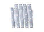 PAULMANN LED-Streifen "MaxLED 250 Basisset 1,5m 10W 230/24V 24VA Silber Kunststoff", silber (silberfarben), Flammen 1 Stk., Gesamtlänge 3,44m, Lichterketten, RGBW IP44 Cover 3000K, LED-Streifen