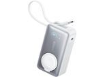 ANKER Powerbank "MagGo Powerbank (10.000mAh, 35W, für Apple Watch)", schwarz, 10.000mAh, Akkumulatoren, Powerbank