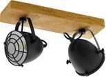 EGLO Deckenspot "GATEBECK", braun (schwarz, braun), 2, H: 20,5cm, Leuchten, Deckenlampe, Deckenspot